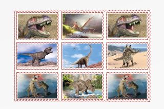 Obrázek z Nálepky 3D 9ks set - dino (25) 