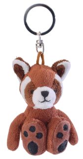 Obrázek z Klíčenka panda červená plyš 6cm (12) 