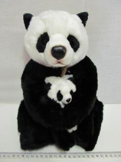 Obrázek z Panda s mládětem sedící plyš 27cm 