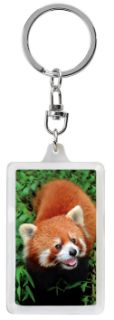 Obrázek z Klíčenka 3D 3,6x5,6cm - panda červená (12) 