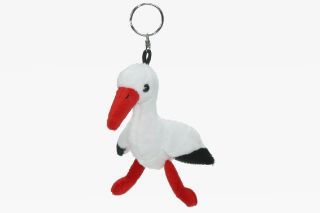 Obrázek z Klíčenka čáp plyš 20cm (12) 