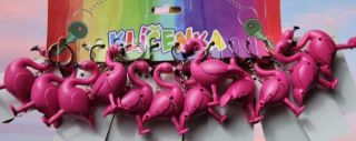 Obrázek z Klíčenka plameňák 7,5cm zvuk, světlo (12) 