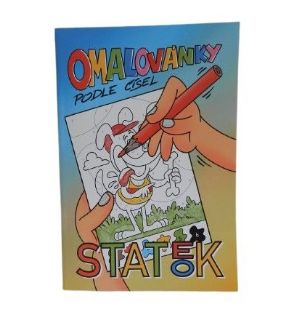 Obrázek z Omalovánky číselné statek A4 