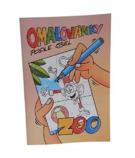 Obrázek z Omalovánky číselné ZOO A4 