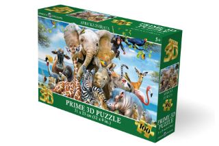 Obrázek z Puzzle 3D - Africká zvířata 100dílků 