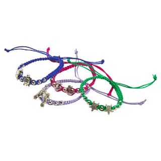 Obrázek z Náramek polyester oceán, 4dr (12) 